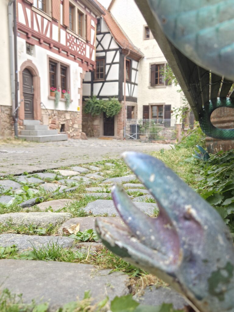 Gemütliche oder gefährliche Sitzgelegenheit in Weinheim